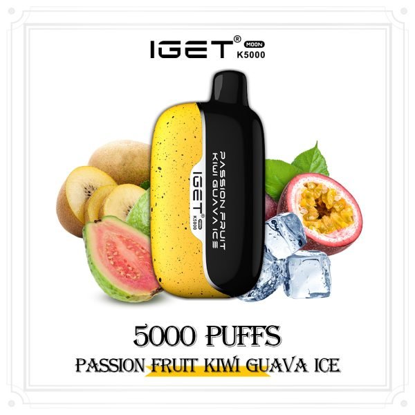 IGET MOON K5000 PASSION FRUIT KIWI GUAVA ICE(3PCS)