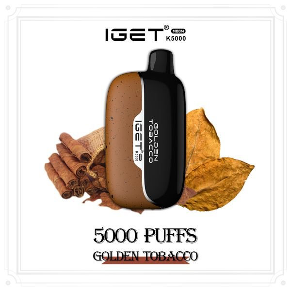 IGET MOON K5000 GOLDEN TOBACCO (5PCS)