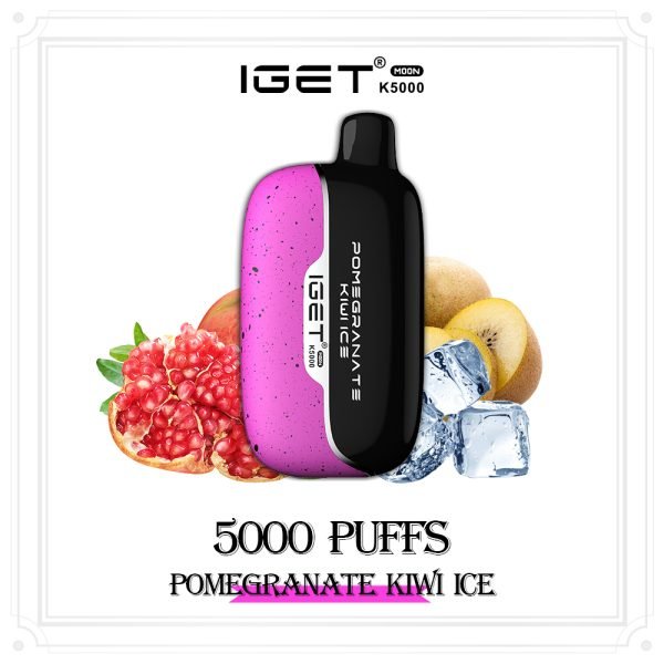 IGET MOON K5000 POMEGRANATE KIWI ICE (10PCS)