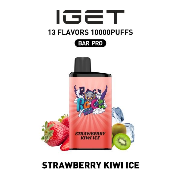 IGET BAR PRO 10000Puffs STRAWBERRY KIWI ICE (5PCS)
